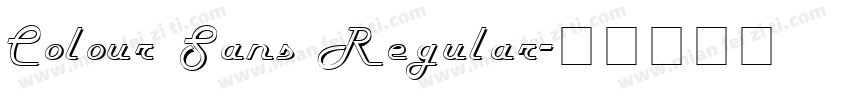 Colour Sans Regular字体转换